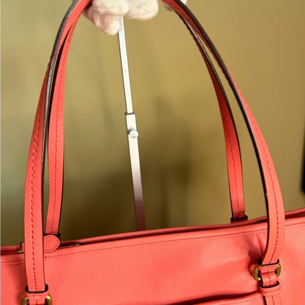 Coach Peyton Leather Jordan Double Zip Carryall tote/crossbody - Picture 6 of 16